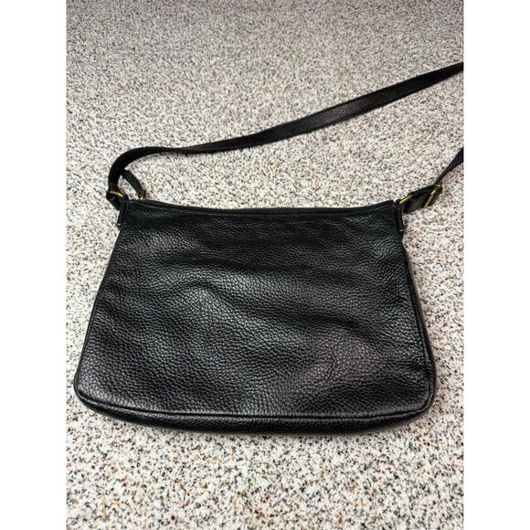Fossil Elise Women's Black Pebbled Leather Crossbody Bag​ - Picture 3 of 9